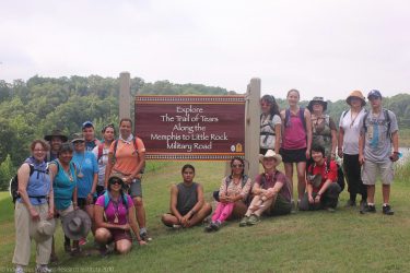 Photo: First Yappalli group to re-walk a portion of the trail of tears.