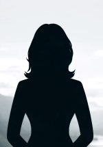 Placeholder image of a long-haired person silhouette